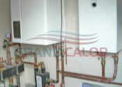 Каскад конденсационного котла GB112-29 кВт и электрического котла Protherm Скат 21 кВт