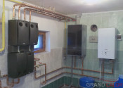 Котельная с конденсационным котлом Buderus Logamax Plus GB172i 35 кВт и электрическим котлом Protherm Скат 12 кВт